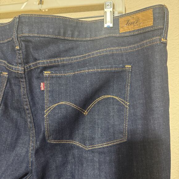 Levi's Jeans Womens 24W Blue Demi Curve Cropped Wide Leg Cuffed stretch denim - Picture 5 of 7